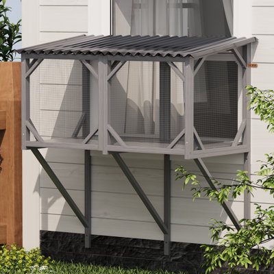 Catio, boîte de fenêtre pour animaux domestiques