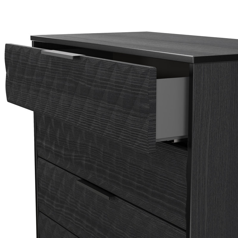 Talita 77cm W 4 - Drawer Chest of Drawers, Black
