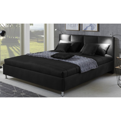 Fish Upholstered Bed with Mattress