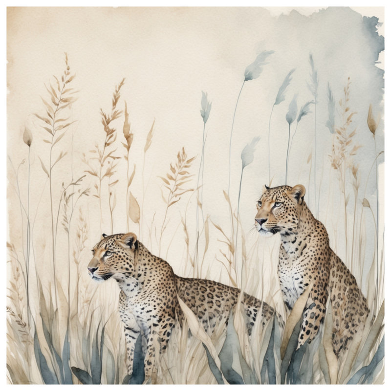 Couvre-lit matelassé Cheetahs, Grand lit