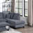 3Pc Sectional Set Corduroy Upholstered Laf Sofa Raf Chaise Ottoman L-Sectional Living Room Furniture-1843486638