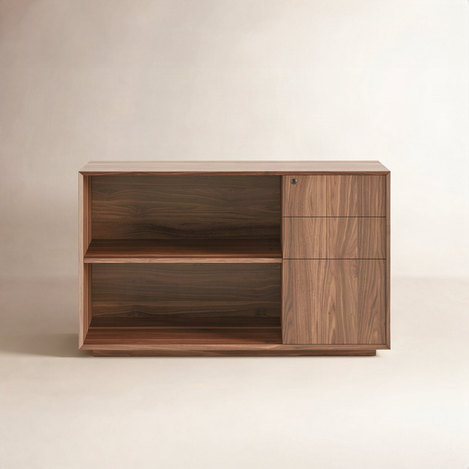 Credenza, Walnut, Right
