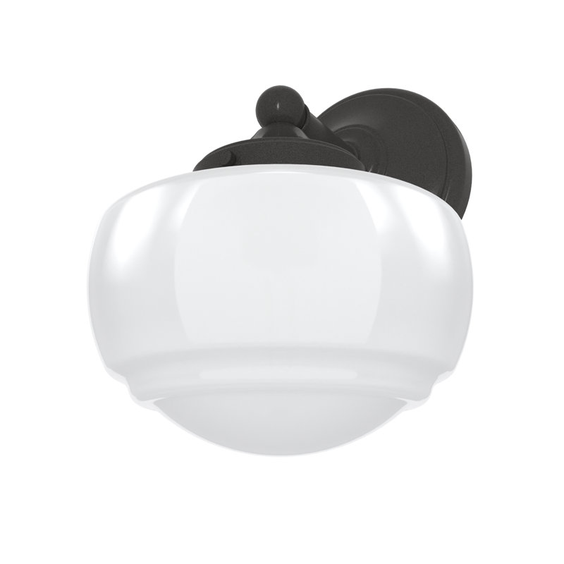 Hunter Saddle Creek 1 Light Sconce Wall Light Fixture, Cased White, Noble Bronze