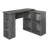 Linden Classic L-Shaped Corner Writing Desk – Dark Grey-380997007