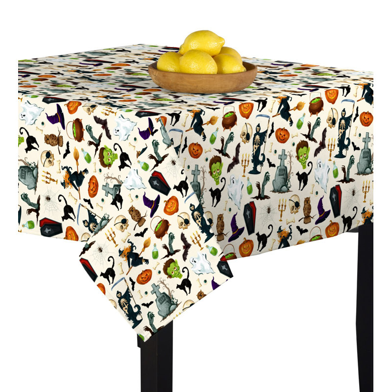 Larkin Geometric Square Tablecloth, 84" W x 84" L