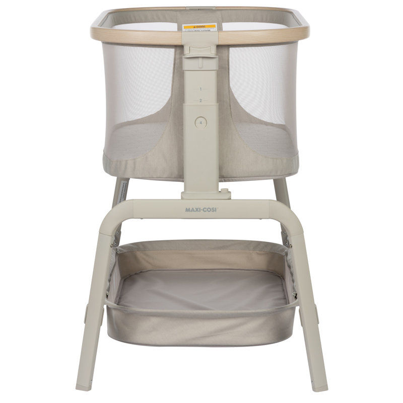 Iora Bedside Crib with Mattress, Beige