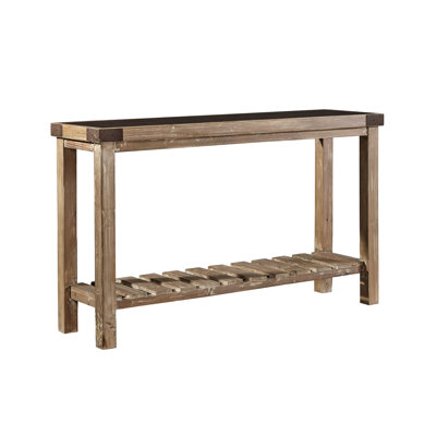 55'' Stone Top Console Table
