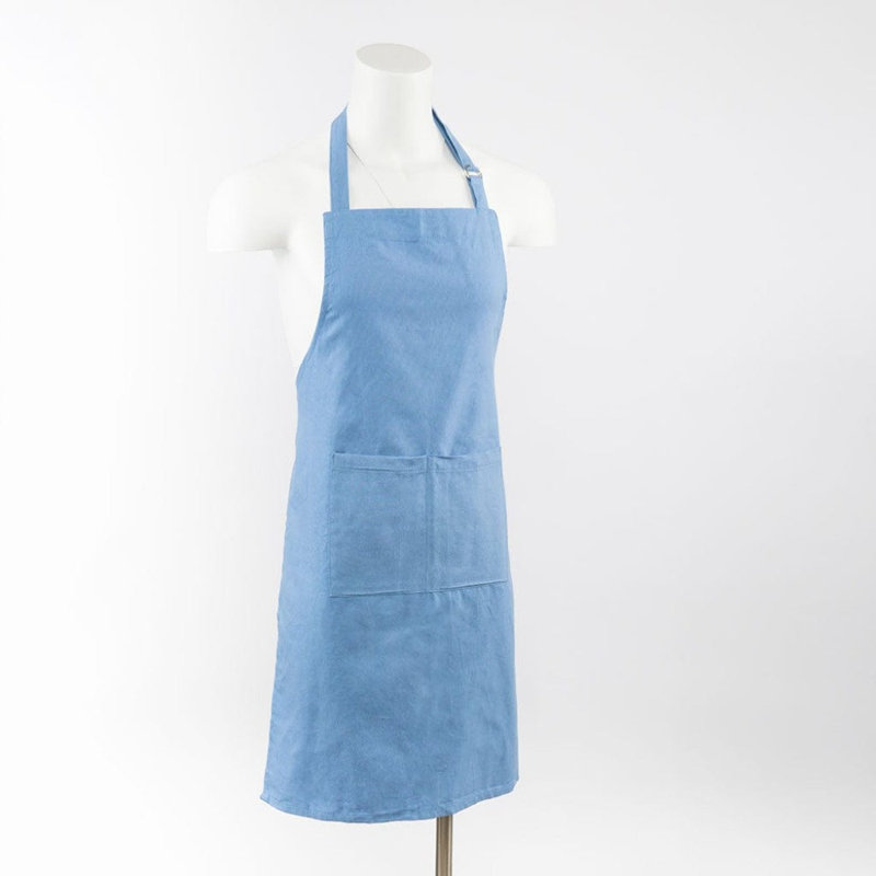 Tablier de qualité supérieure avec ceinture ceinturée, Bleu