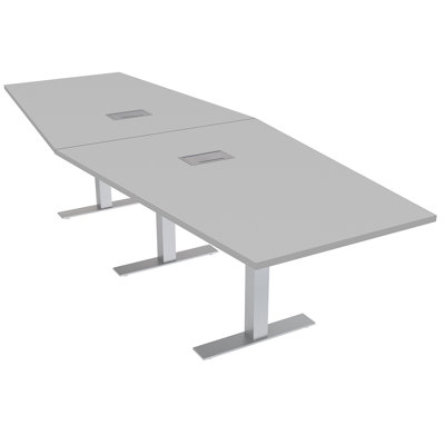 Hexagon Conference Table With T Bases And Power Module