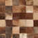 Barr Hand Woven Leather Brown/Light Brown Rug
