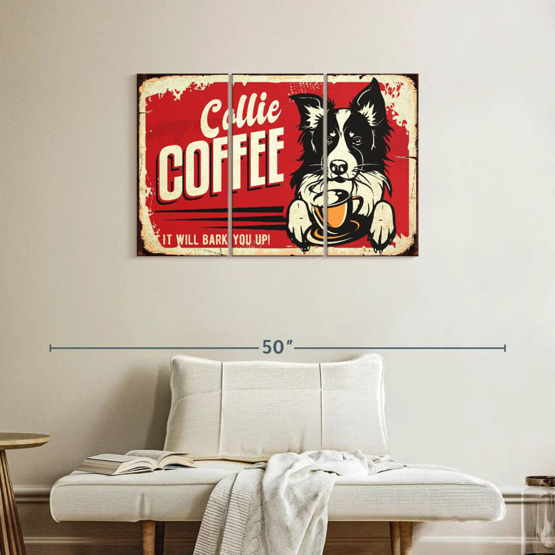 Kema Collie Coffee, 24" H x 38" W