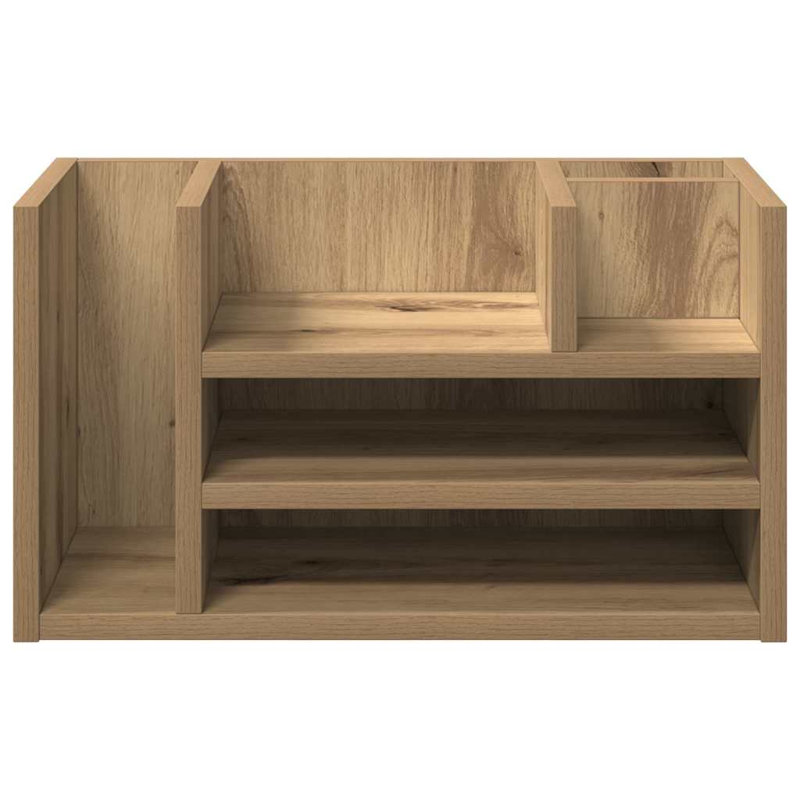 Manufactured Wood Desk Organiser, Black Oak