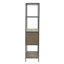 Bibliothèque à 3 tablettes avec armoire de rangement