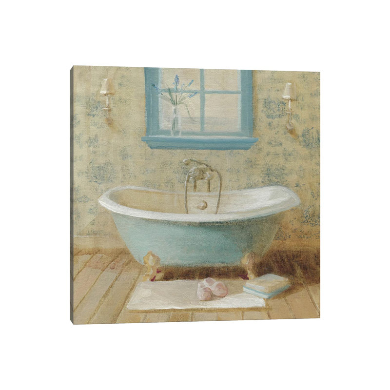 " Victorian Bath I " by Danhui Nai, Wrapped Canvas, No Matte, 18" H x 18" W x 1.5" D