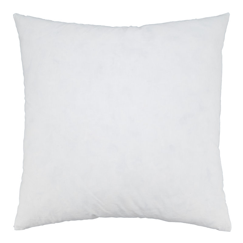 16x16 White Cotton Down Feather Throw Pillow Insert