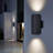 Alvisa Outdoor Wall Light in 2 Lights Dusk to Dawn with Aluminum