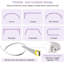 White Plastic / Acrylic 1cm to 500cm 1cm Curtain Track/Rail