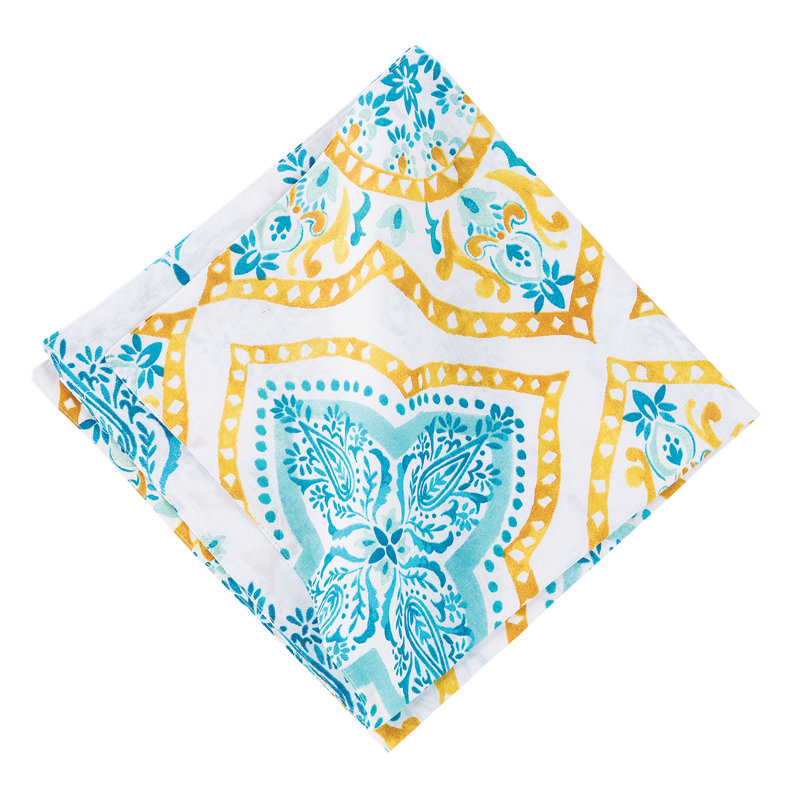 Serviette de coton 20 po terrace médaillon Schmid