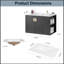 Meuble-lavabo simple avec plateau 29,90 Rhyse-1114427619