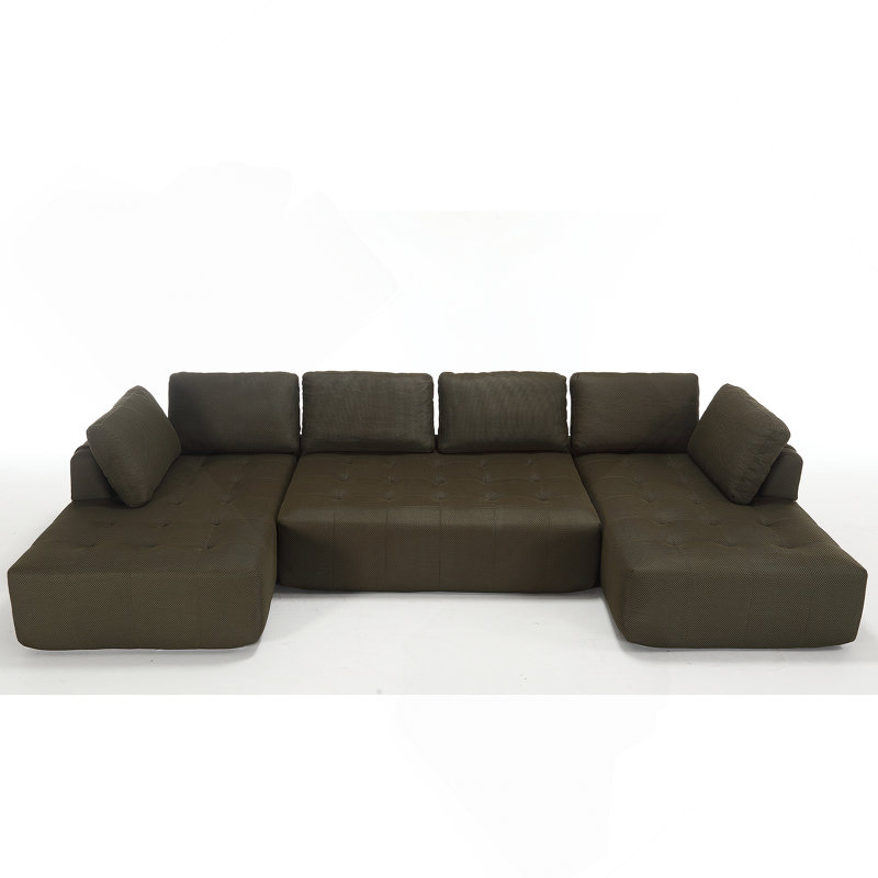 Canapé modulaire 138,5 po, canapé en U, salon, appartement