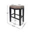 Ensemble de 2 tabourets de comptoir Tiffin-783411163
