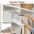 Storage Bins, Fabric Storage Bins For Shelves, Storage Baskets With Metal Frame, Closet Baskets And Bins With Handles, Khaki And Beige Stripes, 2-Pack