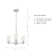 Charvic 3 - Light Dimmable Sputnik Cylinder Chandelier
