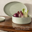 Over&Back Stackable Semi Hand-Finished Stoneware Serving Bowl-99305362