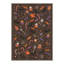 Tapis d'Halloween à motifs de bonbons et de chauves-souris, brun/orange, lavable à la machine, à poils courts, antidérapant-78568039