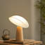 Lampe de chevet 14 po en bois pour salon contemporain