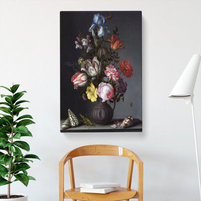Still Life with Flowers and Shells Vol.1 by Balthasar Van Der Ast - Wrapped Canvas