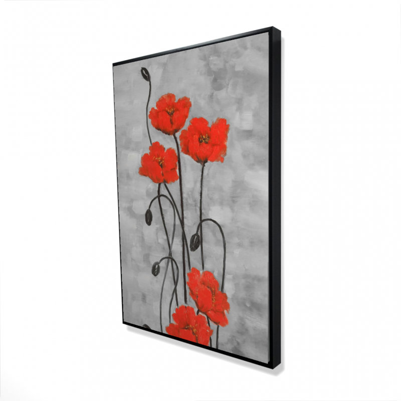 «Long Stem Flowers» sur toile