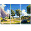 Ensemble d'art mural «The Swaying Cypress Pointillism V - Van Gogh»-46679305-46679304-46679307