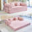 81"Convertible Sleeper Sofa Bed with Pillows, 2 in 1 Pull Out Cloud Sofa Bed,Corduroy Folding Mattress Couch Removable And Washable Sofa, Yoga Sofa Lounge Couch for Living Room Bedroom-852114369
