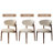 Mid-Century Solid Wood Beige Upholstered Dining Chairs, No Assembly Required Accent Chairs For Dining Room (Set of 8)-996533193-991891251
