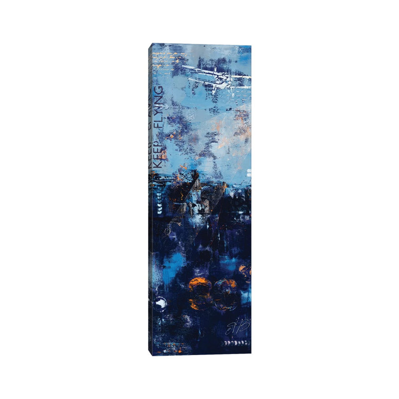 Keep Flying 1 Piece Wrapped Canvas Panoramic Painting, 30.48 cm H x 91.44 cm W x 1.91 cm D
