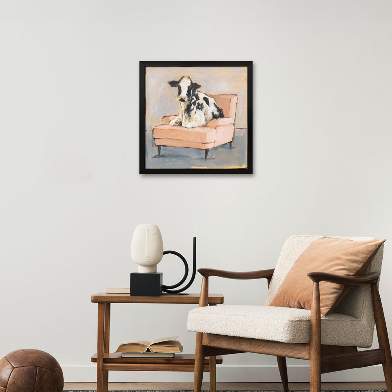 «Moo-ving In II», affiche encadrée par Ethan Harper, H 16 po x l 16 po