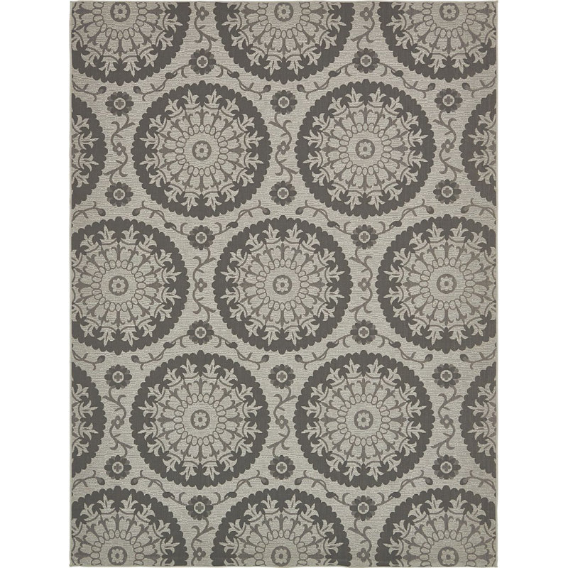 Outdoor Veranda Area Rug Pebble Color, Runner 2'2" x 6'