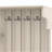 Multifunctional Left-Right Combination Hall Cabinet (Can Be Used Separately) With Storage And 4 Hooks, Storage Cabinet/ Hall Tree 2 In 1 For Living Room, Kitchen And Hallway,Antique Beige-1531948281