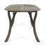 Table de patio en bois 70 po - Option de salle à manger à finition grise chic pour l'extérieur