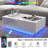 Kylianna Modern Coffee Table with LED Light-2087563234