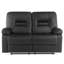 Bergen Faux Leather Reclining Loveseat-26297192