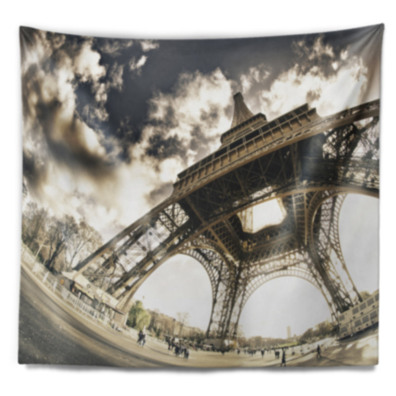 Tapisserie Paris Paris Eiffel Tower, H 78 po x l 92 po
