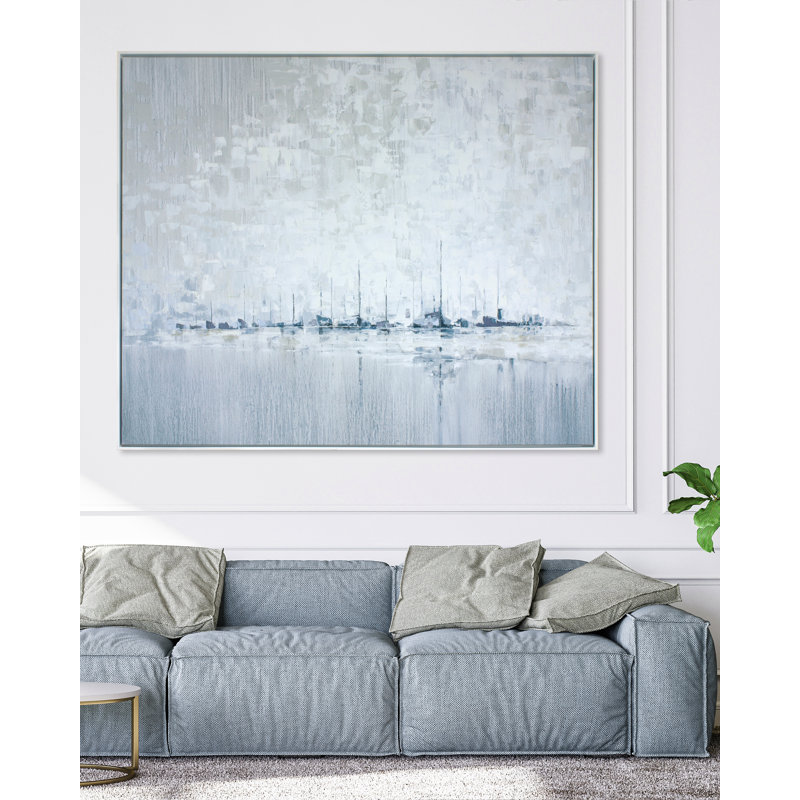 «Fog Harbor» par Lisa Cuscuna - reproduction sur toile