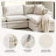 Canapé modulaire surdimensionné de 6 pièces avec double coussin de 157 po Clayman-2124849587
