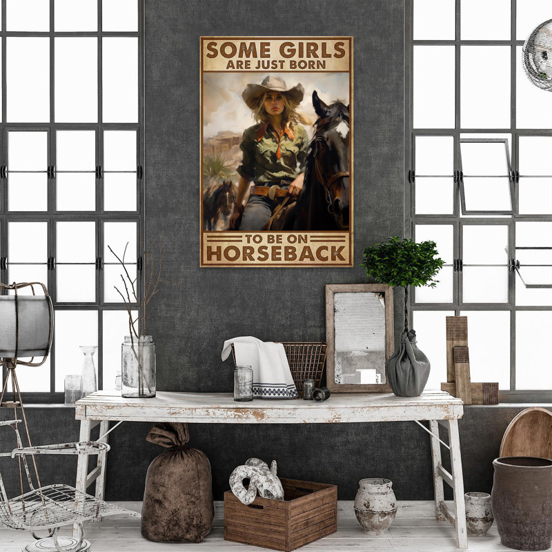 To Be On Horseback, H 36 po x l 24 po x P 1,25 po
