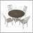 Versatile Folding Table With Storage For Multiple Rooms, Space-Saving And Expandable