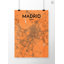 Madrid City Map - No Frame Print-459937442