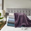 Couverture chauffante ultra-douce gris pâle en peluche, format king, avec 10 niveaux de chaleur-56055754-61473089