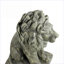 Statues de jardin | Lion gardien 22,8 pouces | De jardin pour le jardin extérieur | Ciment béton | Gris ardoise